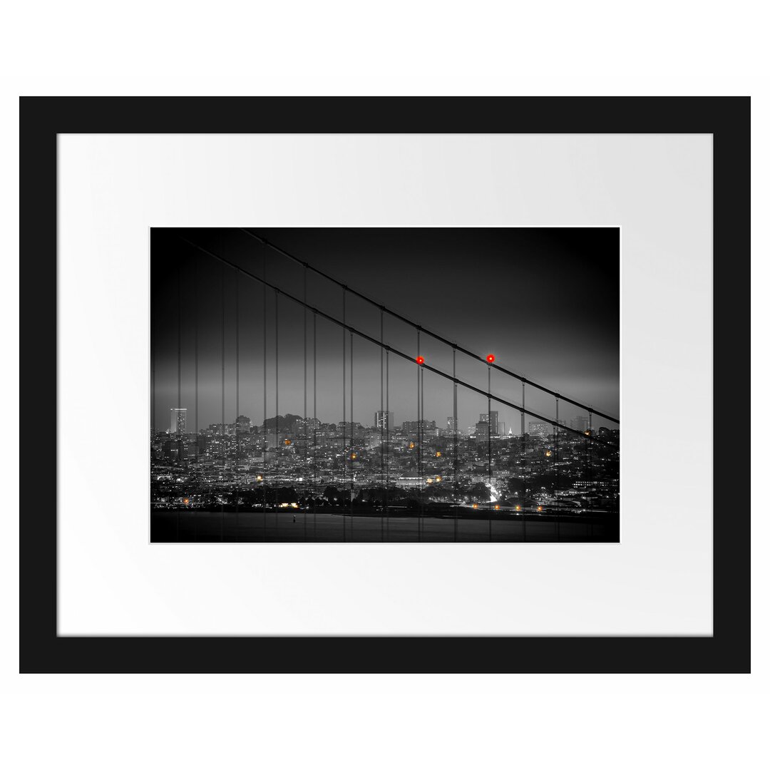 Gerahmtes Poster Skyline von San Francisco