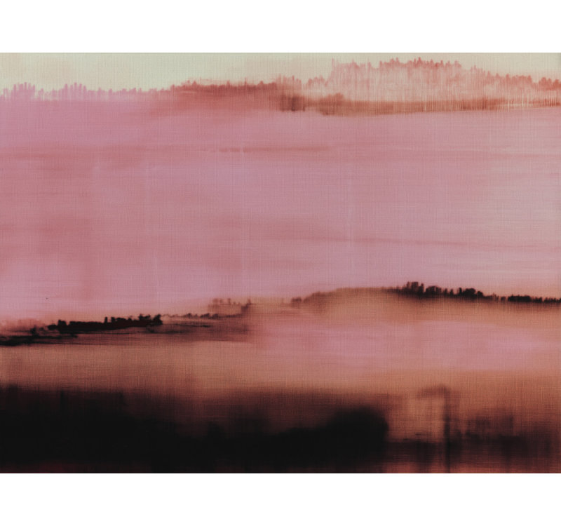 «Burnedhorizon» par Treechild - Art mural abstrait - reproduction encadrée 48 x 32 (noir), 48 × 32, Impression encadrée, Noir