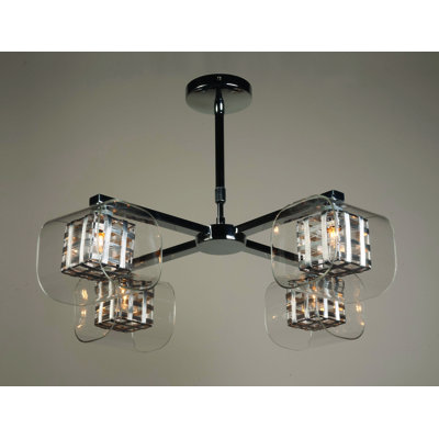 Johnathan Glass Semi Flush Mount
