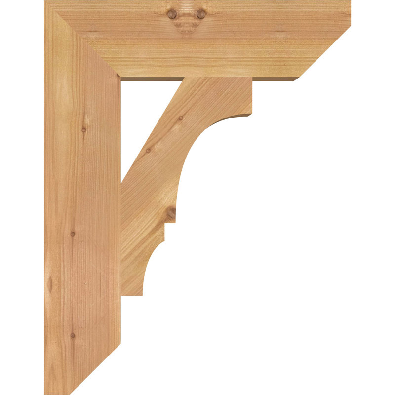Support latté l 3 3 po x P 14 po x H 18 po, cèdre rouge de l'Ouest, H 18 po x l 3,5 po x P 14 po, Western Red Cedar, Lisse