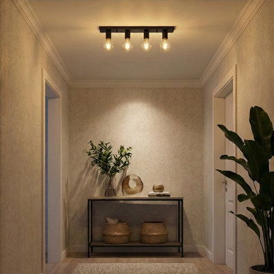 Plafonnier semi-encastré 4 lumières Harmon