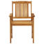 Chaise de patio en acacia avec coussin-1381994817-1381994822