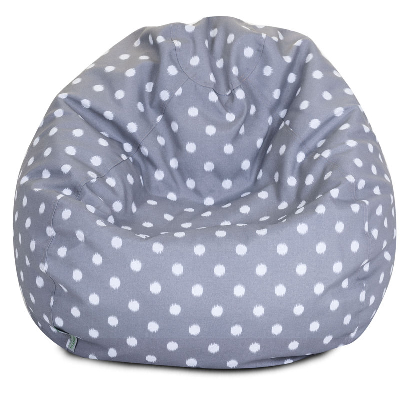 Aalin Bean Bag Chair & Lounger, 25" H x 36" W x 36" D, Gray