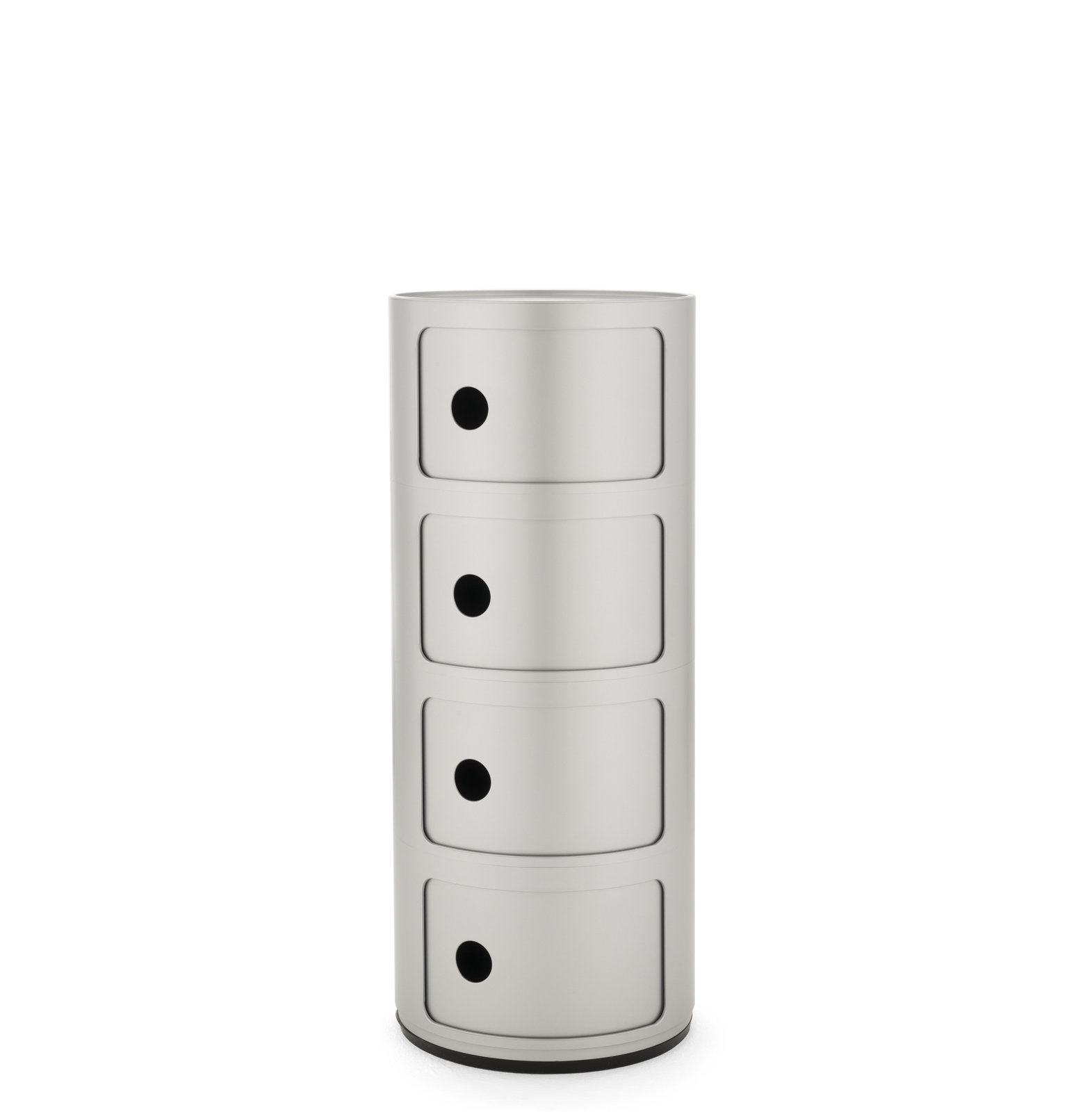 Componibili Modular Stacking Unit, Silver, 4