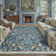 Tapis floral lavable en machine avec envers antidérapant Guston-51273236-51977782-52131639