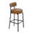 24'' Faux Leather Ronan Set Of 2, Counter Height Ronan With Backs, Upholstered Counter Chairs For Kitchen Island-1697970864