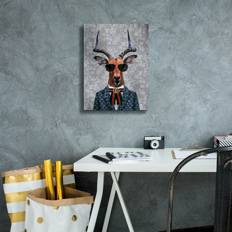 «Antelope» par Svetlana Aleynikova, art mural sur toile, H 16 po x l 12 po