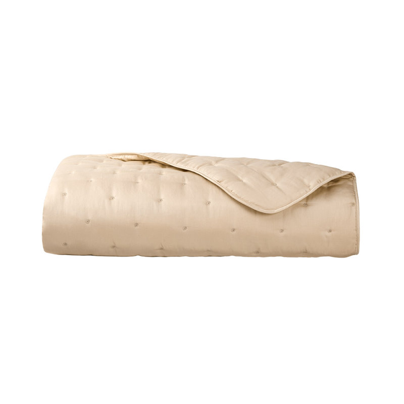 Triomphe Bedding, Queen Coverlet/Bedspread, Tan