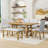 Emere 6-Piece Dining Set,Extendable Table, Upholstered Chairs and Bench-735183214-735183121-735183120
