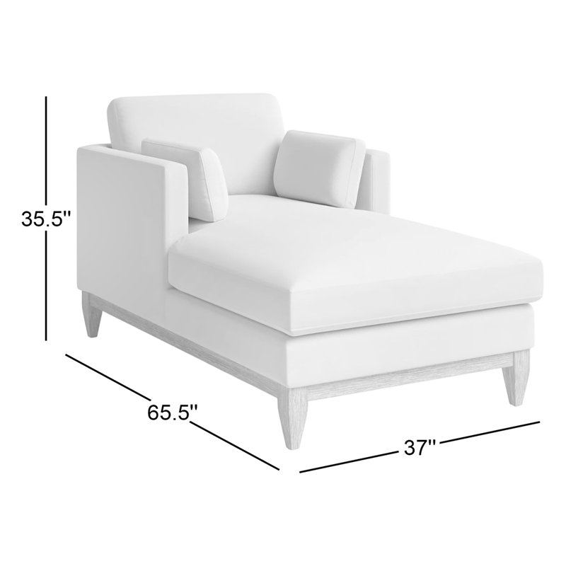 Pera Velvet Chaise Lounge