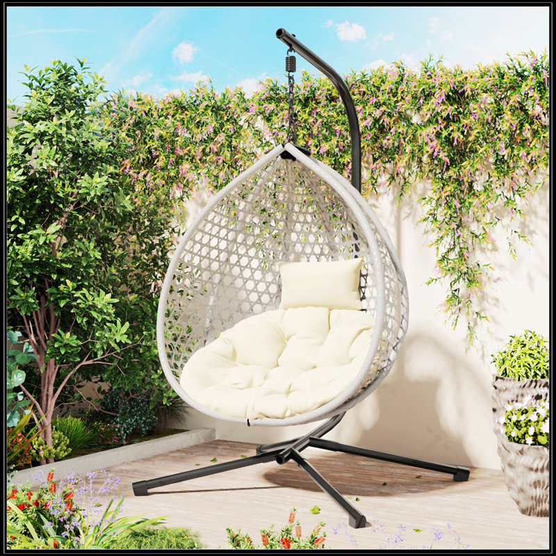 Fauteuil à œufs suspendu polyvalent, Beige, Beige