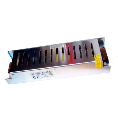 Constant Voltage LED Driver Transformer, 240V AC to 12V DC Thin Power Supply for LED Strip Lights and LED Applications