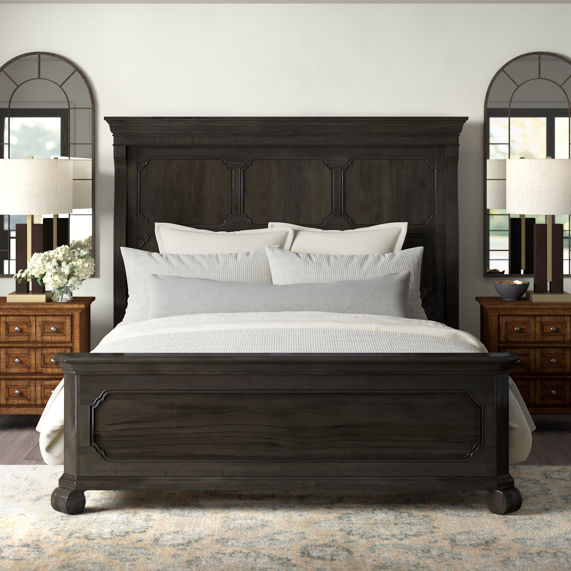Bethel Solid Wood Standard Bed