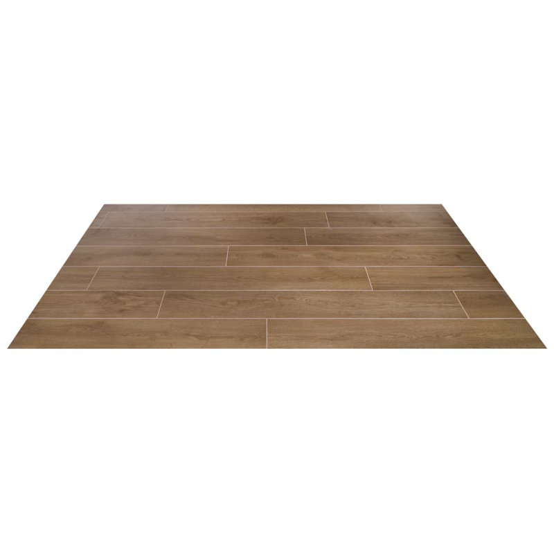 Oaktree 7x60 XL Wood Look Matte Porcelain Tile, Dark Brown