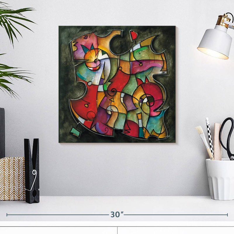 Noir Duet I, H 16 po x l 16 po