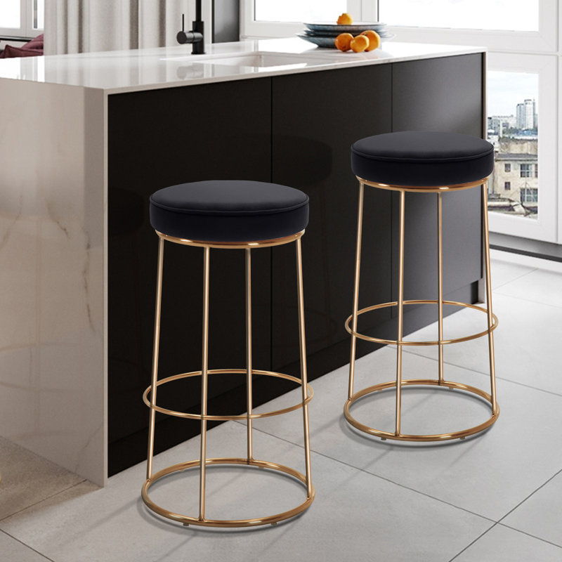 Tabouret de bar 28 po Wilhite, Noir