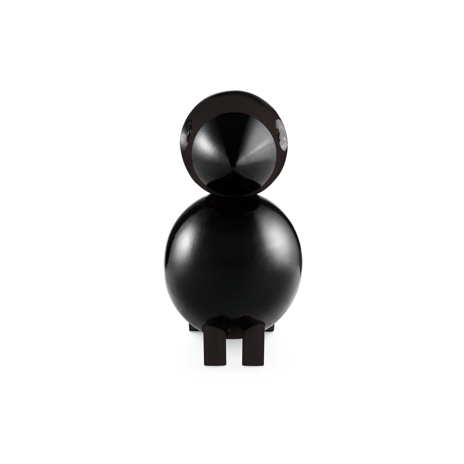 Kay Bojesen Songbird, Black, 8.1" H x 8.3" W x 4.1" D, 1