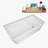 59" Streamline Soaking Freestanding Tub and Tray With Internal Drain-101697852