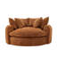 Fauteuil demi-tonneau rembourré avec 8 coussins-1948685733