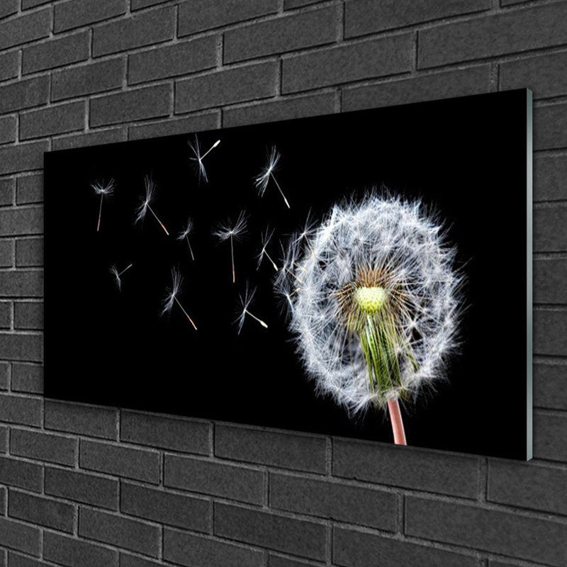 Floral Dandelion - Unframed Photograph on Glass