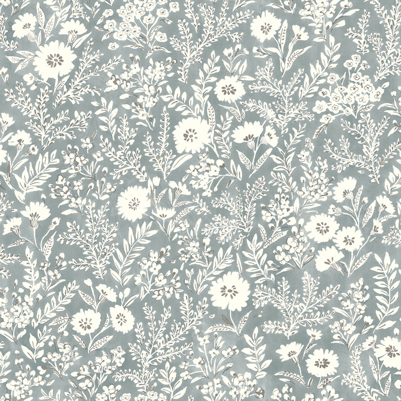 Floral Roll, Blue