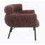 Chaise en tweed marron Mardi avec confort en mousse et structure en bois durable pour une décoration intérieure élégante