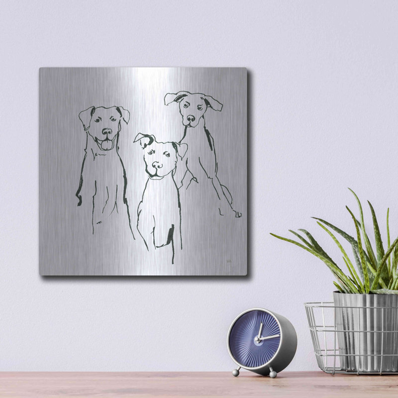«L amovible Mutts I» par Chris Paschke, H 12 po x l 12 po