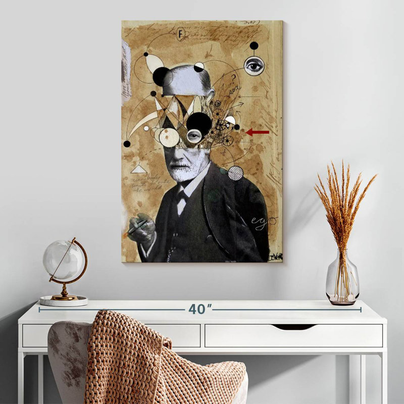 Keiraleigh Freud avec des abstractions, H 30 po x l 20 po