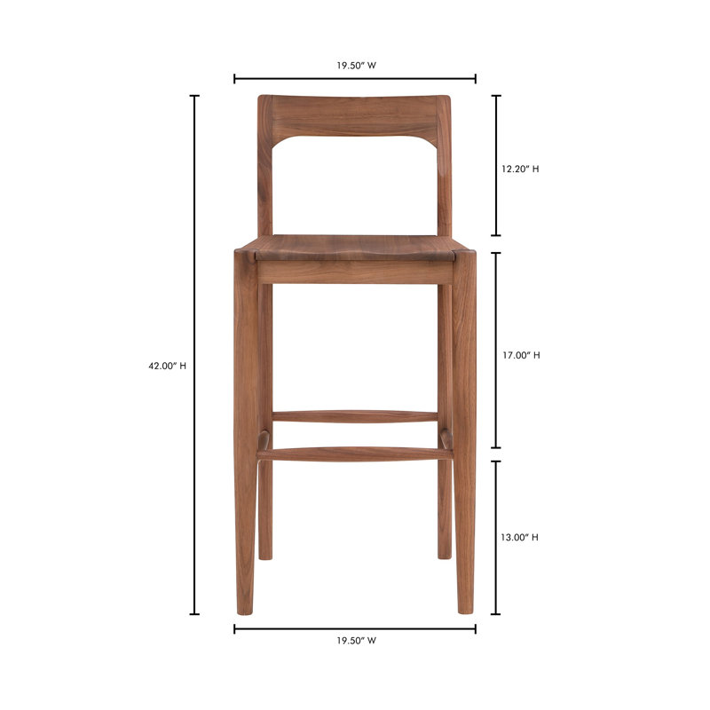 Bar and Counter Stool, Bar Stool (30" Seat Height), Brown