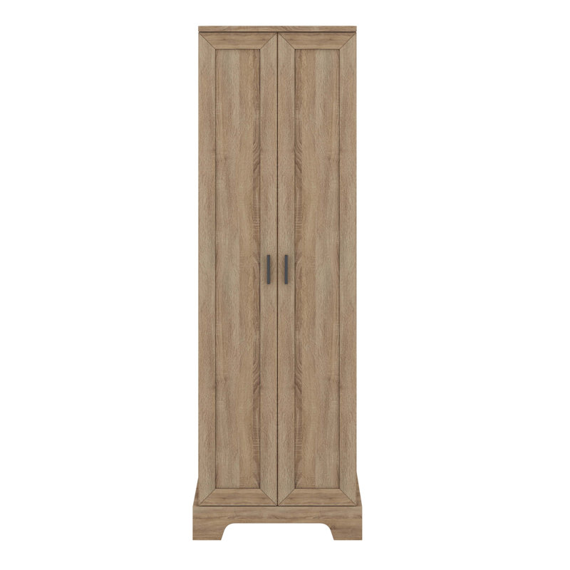 Armoire de rangement de salle de bain avec 2 portes, armoire de plancher avec tablettes réglables, pour salle de bain, cuisine, salon, bureau