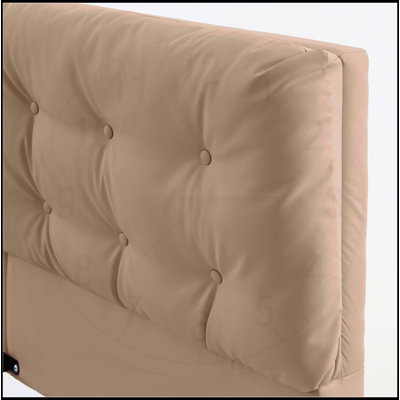 Cadre de lit flottant pour grand lit avec lumières DEL, tête de lit capitonnée, assemblage facile, aucun sommier nécessaire, design moderne et élégant