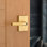 Mirada Reeded Keyed Entry Lever featuring SmartKey Security 