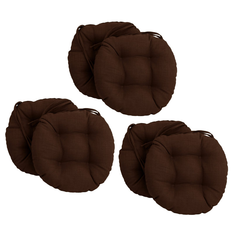 Outdoor 3.5'' Dining Chair Seat Cushion, Cocoa