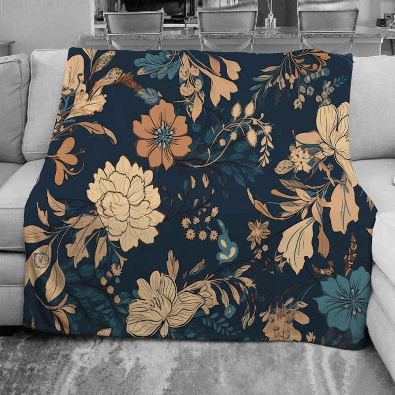 Couverture en molleton Botanical, L 51 po x L 60 po