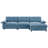 Malaquas L-Shape Chenille Sectional Sofa with Storage Ottoman & Charging Ports-114734579