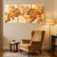 «Fashion Autumn Flowers», ensemble de 3 impressions sur toile-1029318415