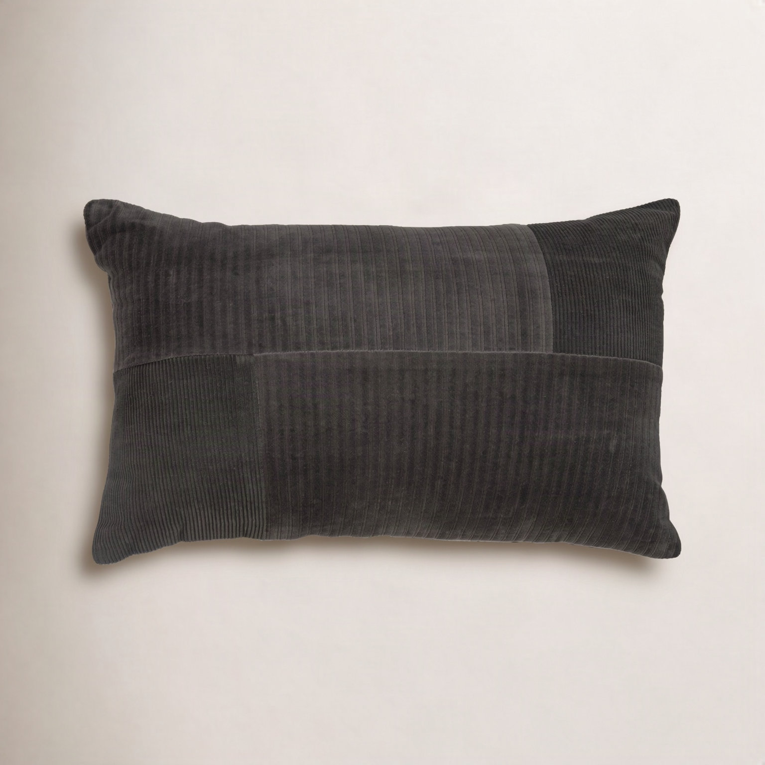 Berkley 20" x 14" Cotton Throw Pillow, Gray