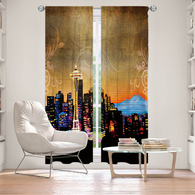 Room Darkening Curtain, 20" W x 52" L