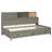 Twin Gray Wooden Daybed With 3 Drawer Storage Spaces, Shelf, And Integrated Charging For A Modern Sleeping Setup Solid Wood Pull - Out Drawers, Sockets Functional Bedroom-337831893