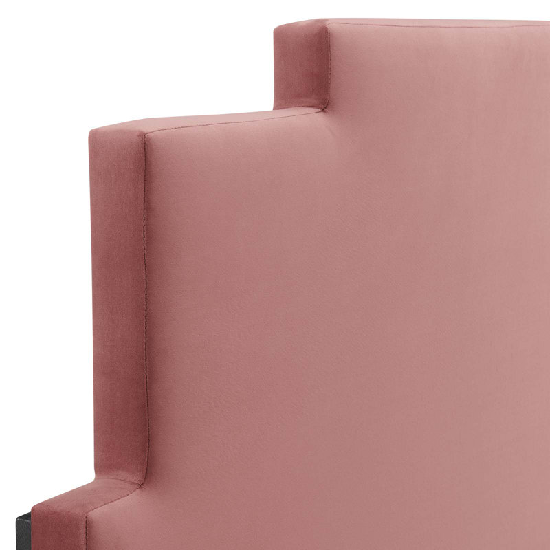 Modway Kasia Performance Velvet Headboard, Dusty Rose, King