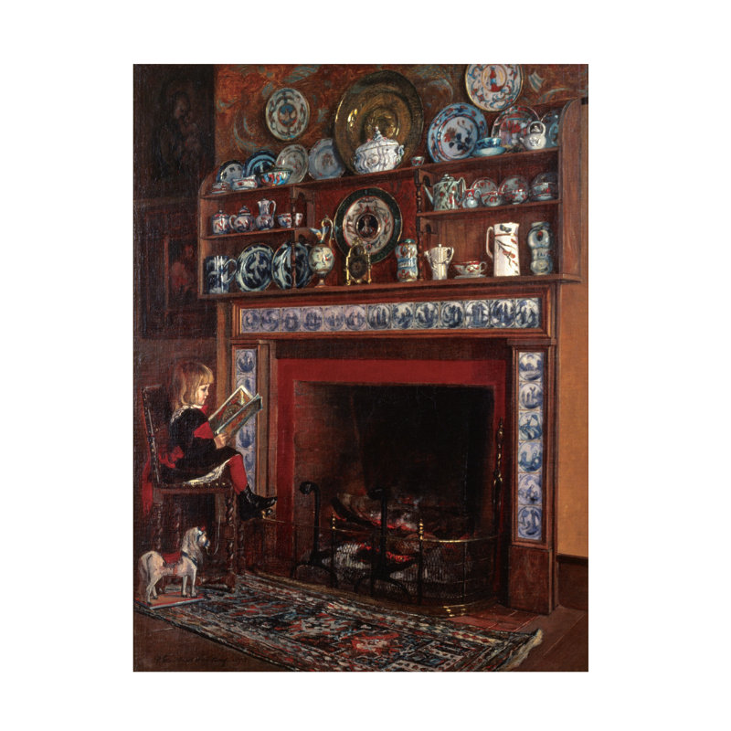 Marcus Jules Hearth Canvas Art, 14" H x 19" W