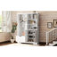 Modern White Hall Tree With Ample Storage - Elegant Entryway Organizer With Bench, Hooks, And Shelves