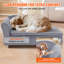 Tucker Murphy Pet™ Pet Sofa, Dog Couch for Medium-Sized Dogs and Cats, Soft Velvety Dog Sofa Bed-1411579656-1411579659