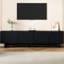 Tv Stand With Spacious Tabletop, Arch Doors And Solid Wood Legs For 78" Tvs Entertainment Center Cabinets, Finish-1526782854