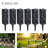 Black Solar Powered Integrated LED Pathway Light