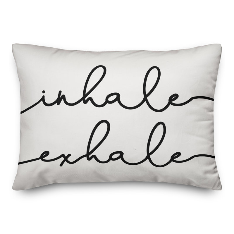 Inhale Exhale Yoga Lumbar Pillow