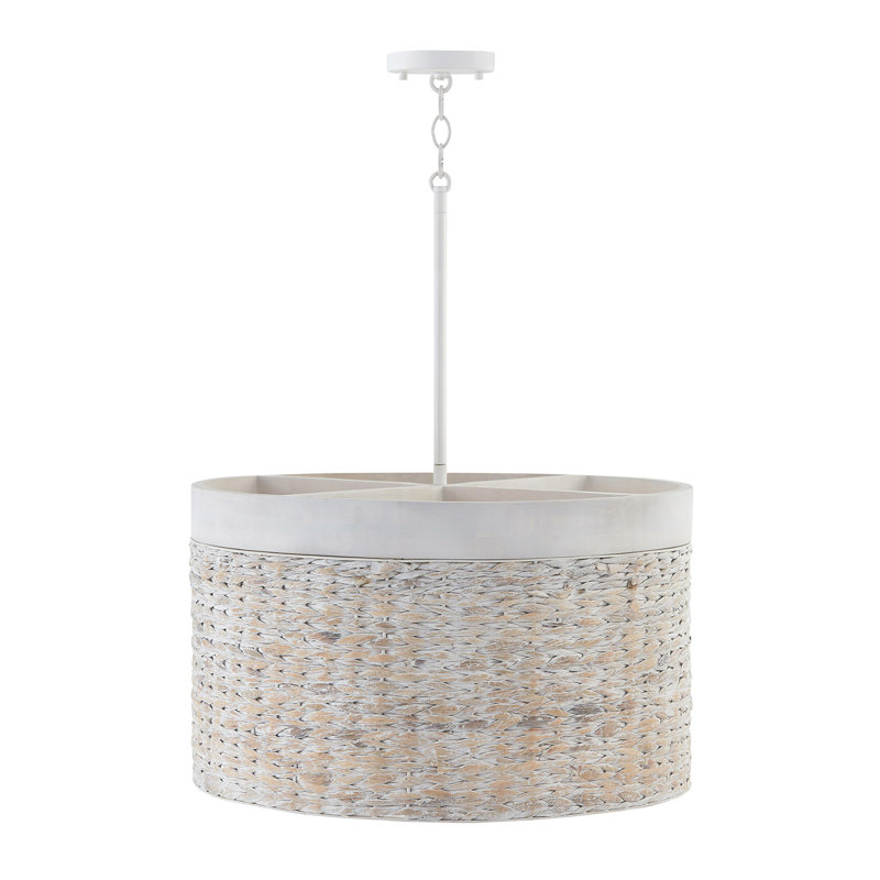 4 - Light Cluster Pendant, Chalk Wash