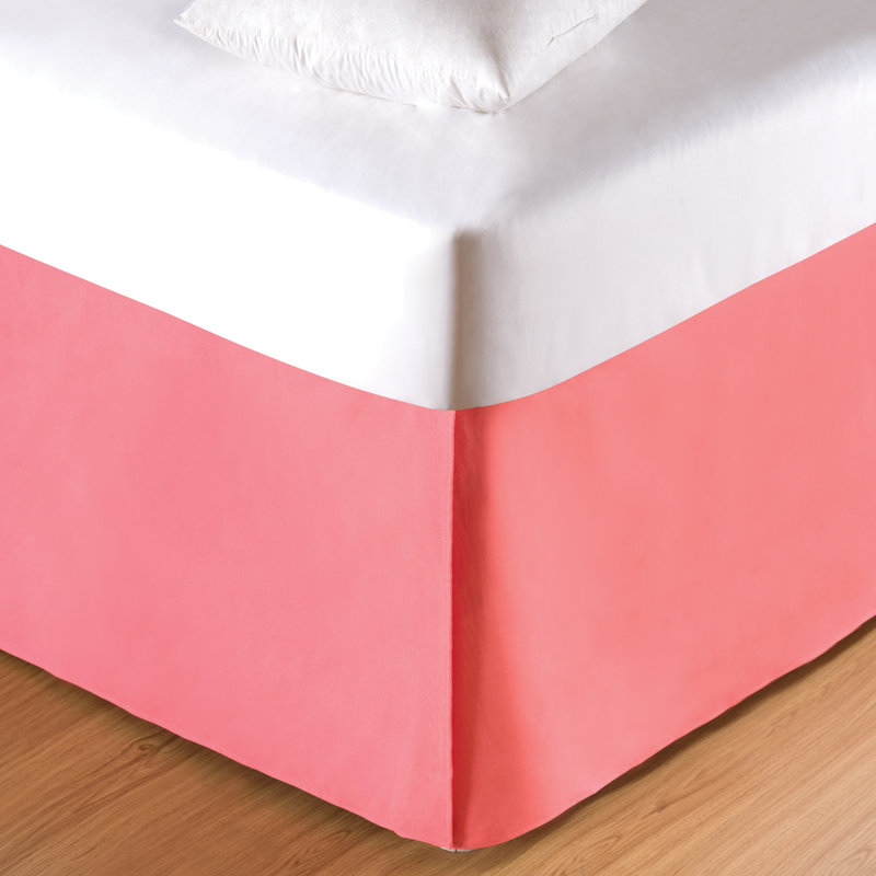 Jupe de lit, Simple, Corail