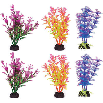 Aqua-plants 4” Aquarium 6 Piece Plant Bundle