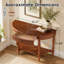 Console en bois avec tiroir et tablette, idéale pour une entrée.-907817584-907817585-907817599